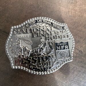 Montana Silversmiths Silver Rodeo Belt Buckle